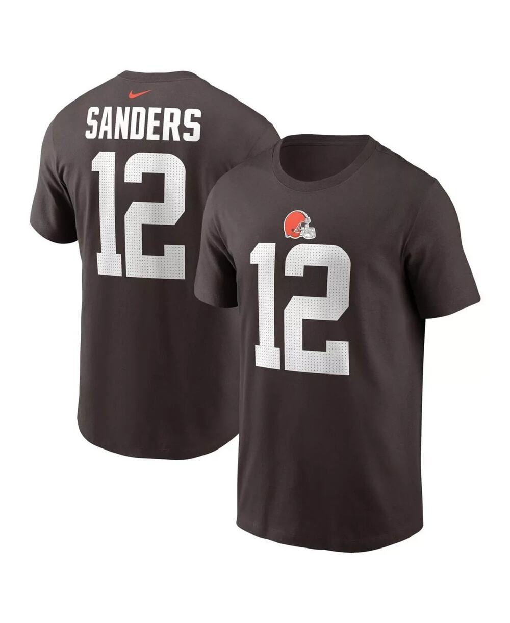 NWT Nike Cleveland Browns Shedeur Sanders 12 T-Shirt 2XL Brown NFL Team Apparel